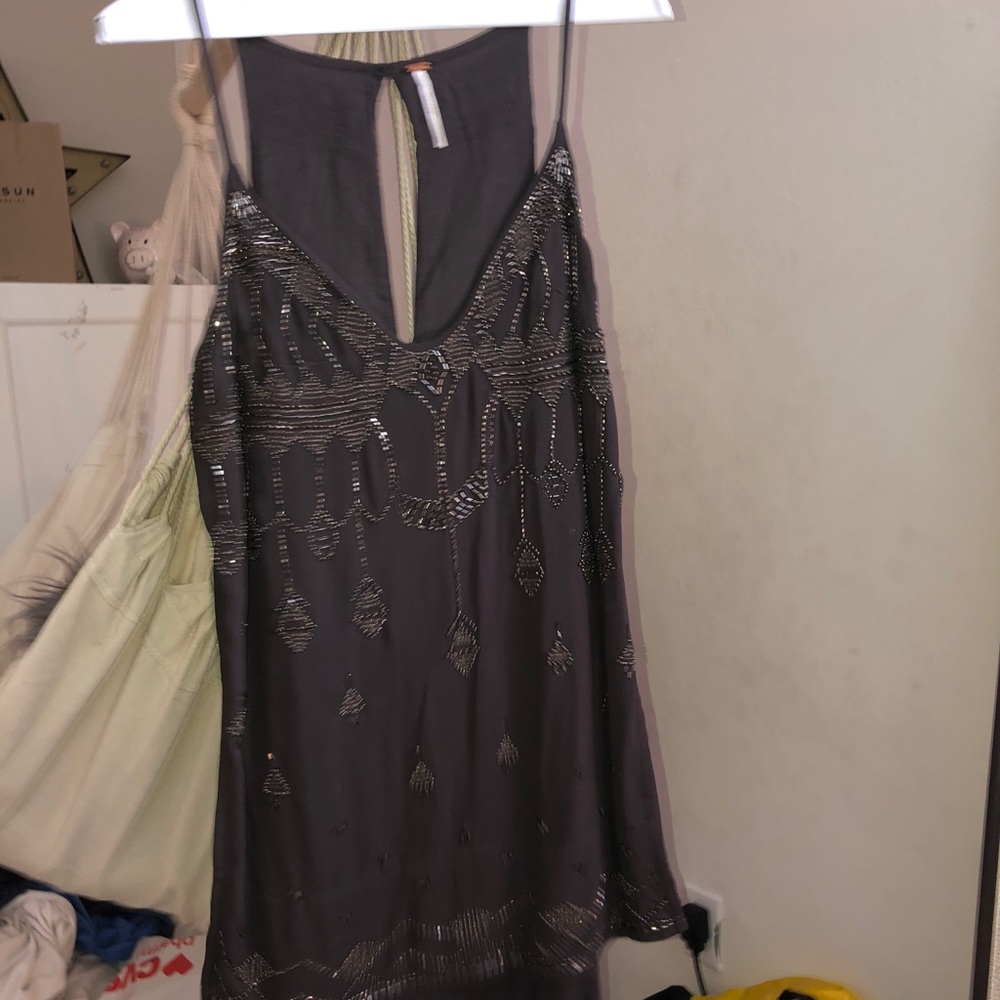 Free People Sequin Tunic Top